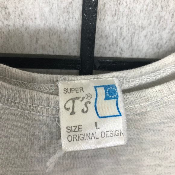 90s Vintage Tank Top T shirt Tee Gray Large Same $h!t Different Island Nassau PP - Picture 7 of 10